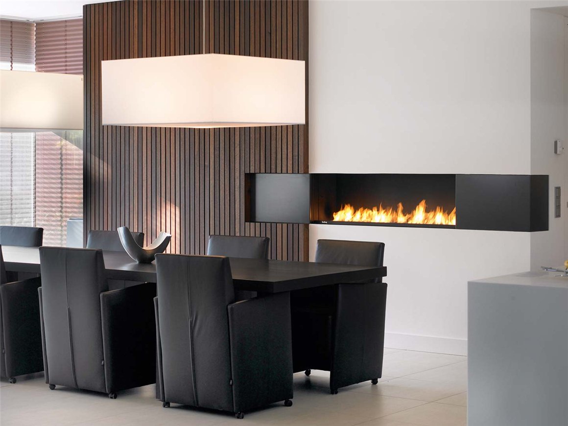 Газовый камин пристенный стальной Boley 1400