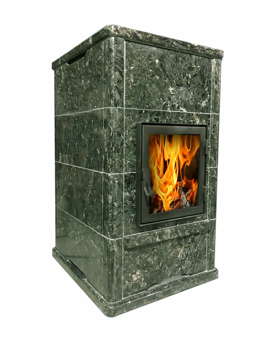 Печь-камин теплонакопительная пристенный Talkorus Карелочка RS LUX