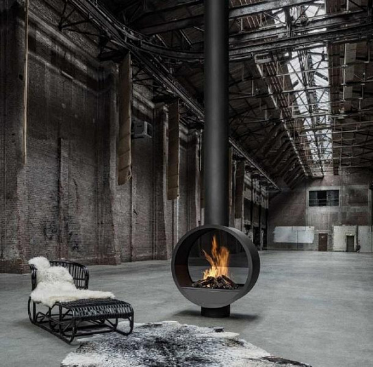 Печь-камин островной дровяной Boley 997 купить в Санкт-Петербурге