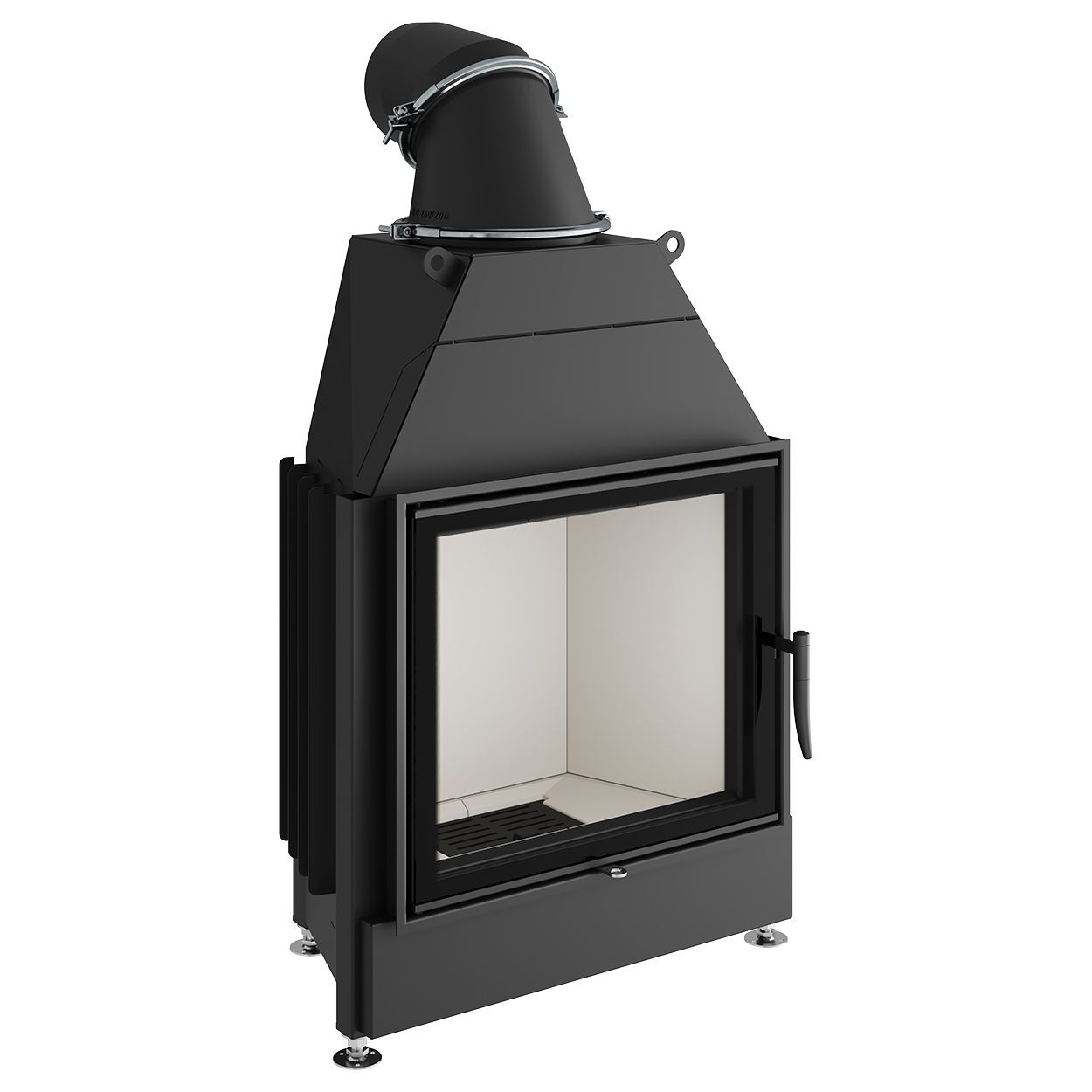 Каминная топка с прямым стеклом и системой чистого стекла Spartherm Linear 4S Mini S