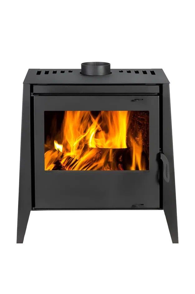 Печь-камин пристенный черный EcoKamin Бавария 12 PK187