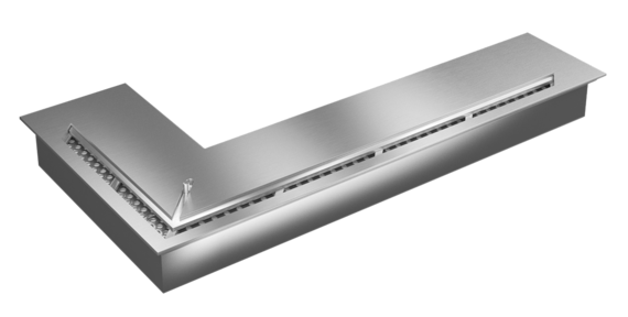 Топка-горелка Прямоугольный контейнер ZeFire угловой 800 (ZeFire)