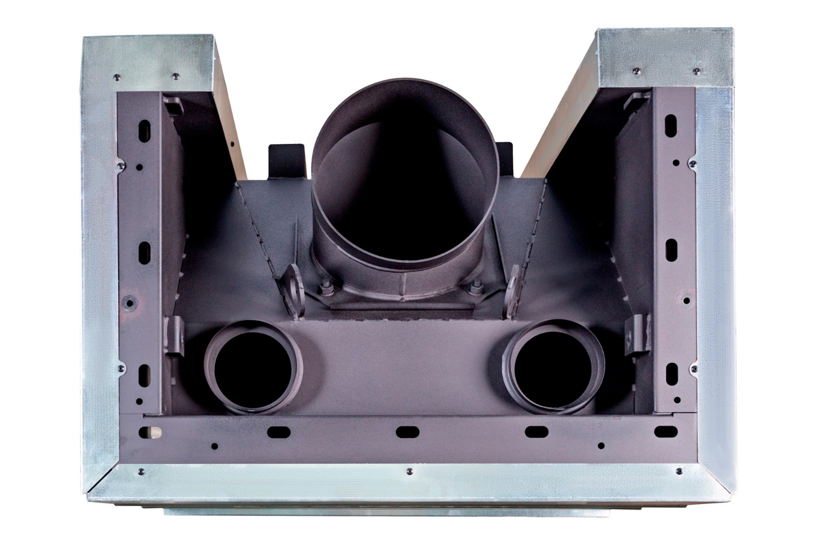 Каминная топка трехсторонняя с принтингом Экокамин Дельта 800PВV