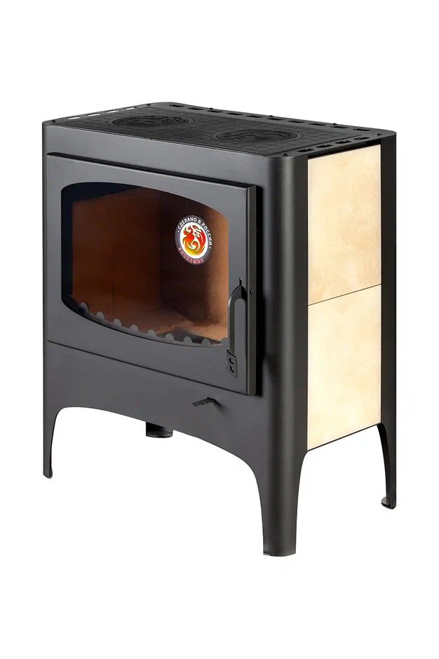 Печь-камин отопительно-варочная с плитой EcoKamin Бавария Эко PK168M