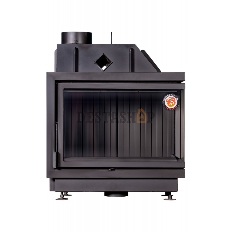 Каминная топка угловая с двумя стеклами EcoKamin Альфа 800R