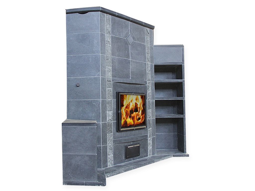 Печь-камин пристенный с духовкой Talkorus Kalevala 25/1990