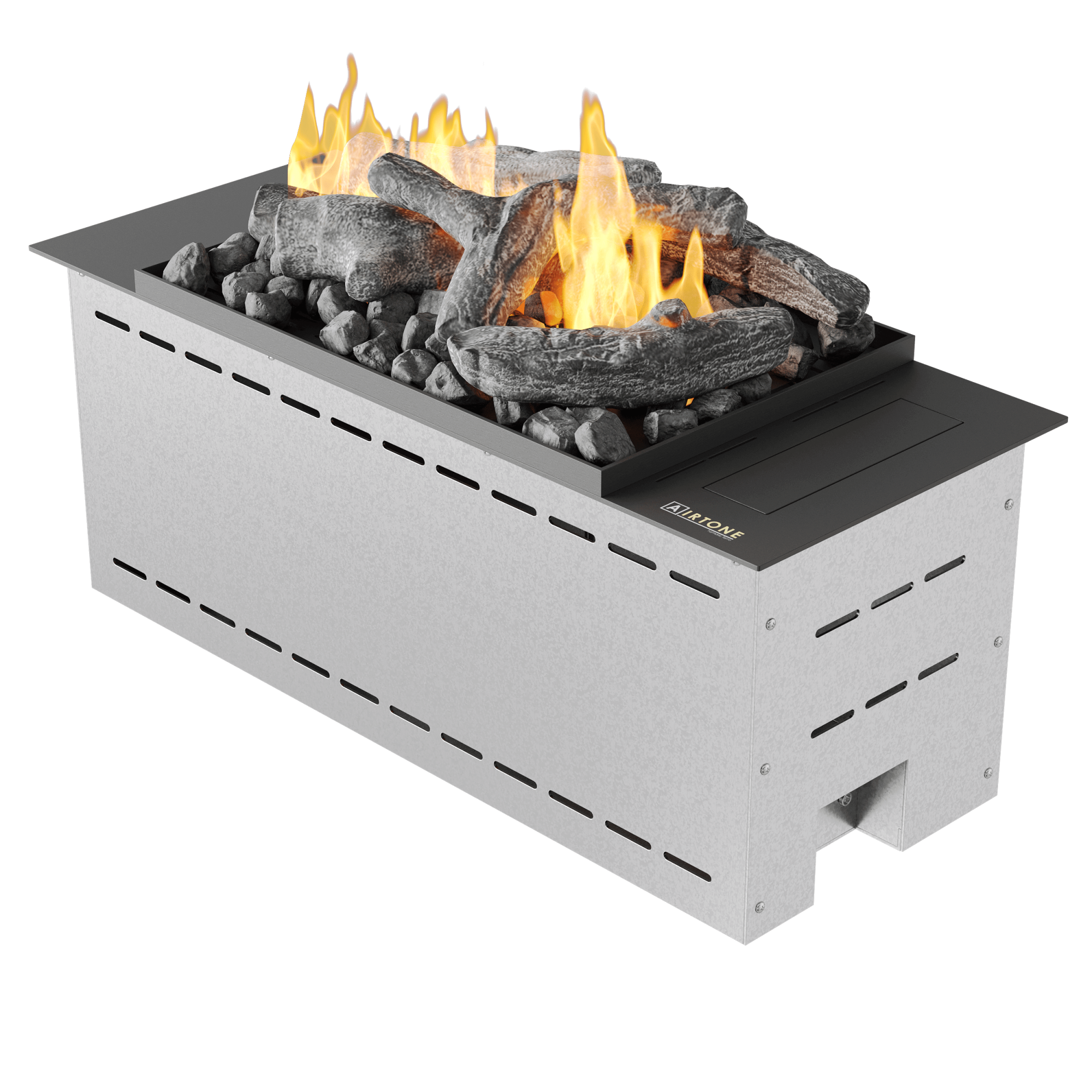 Автоматический биокамин встраиваемый с объемным горением и эффектом тления Airtone Prime 600