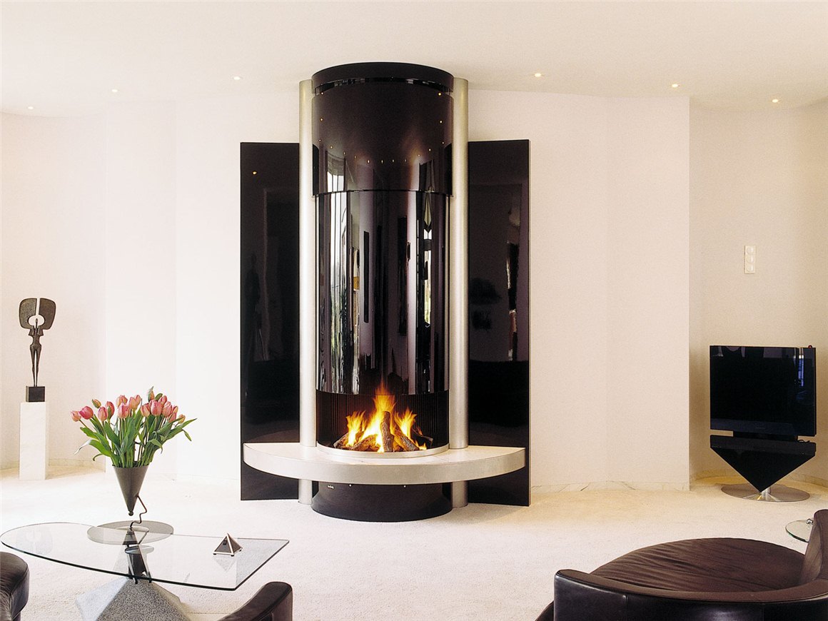 Дровяная печь-камин стальная с верхним подключением Boley 186 купить в Санкт-Петербурге