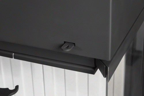 Камин пристенный трехсторонний черный Экокамин Мадрид KM203