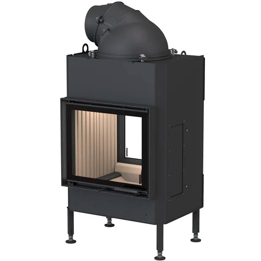 Каминная топка туннельная с двусторонним стеклом и боковым открыванием Brunner BKH Tunnel 42-50 DT-DT