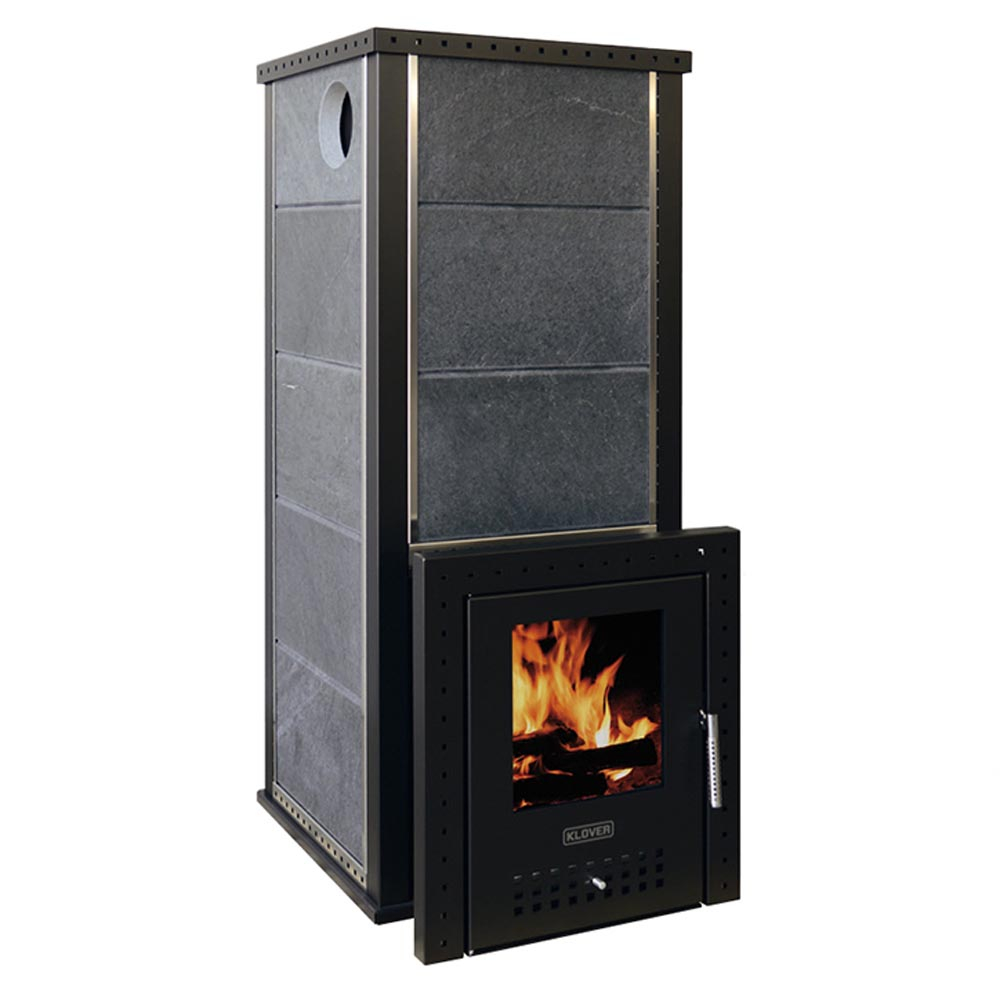 Печь банная дровяная с облицовкой из талькомагнезита Klover RT 20-RV Истеблишмент 310S
