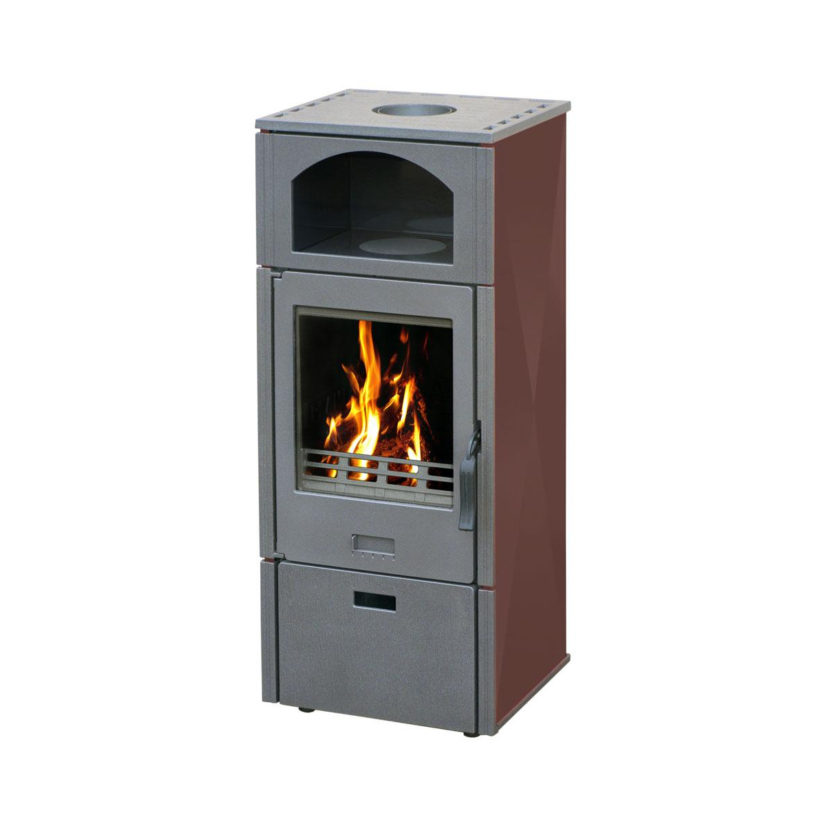 Печь отопительная эмалированная коричневая Plamen Laguna 018510