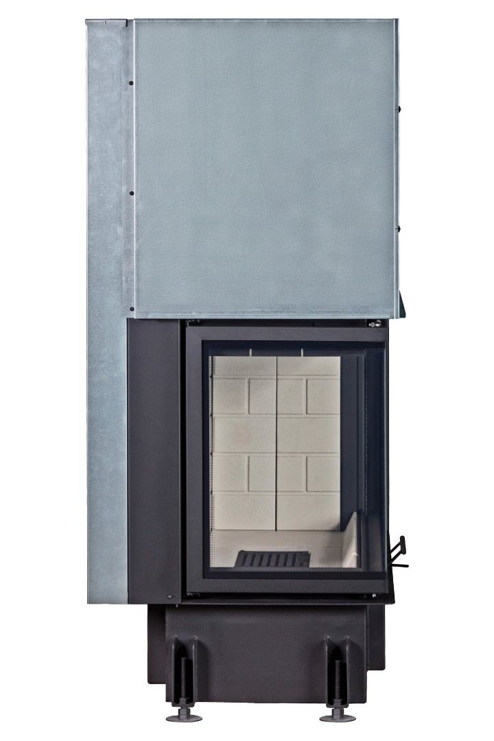 Каминная топка с двумя стеклами и принтингом EcoKamin Дельта 1000L