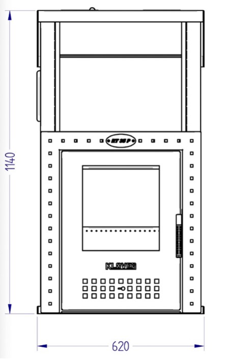 Печь для бани с облицовкой из серпентинита Klover RT 35-Ps