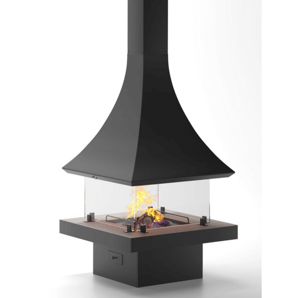 Камин подвесной современный OpenFire TOWER купить в Санкт-Петербурге