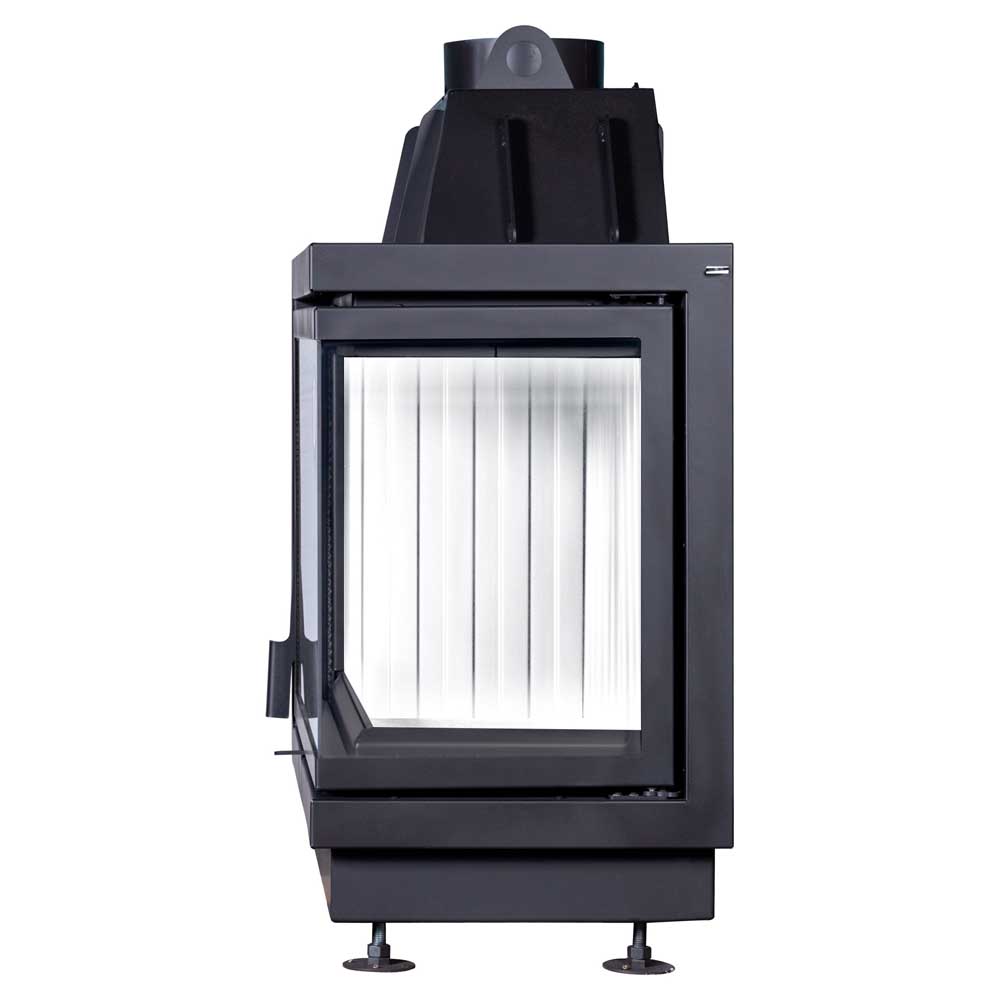 Каминная топка угловая с двумя стеклами EcoKamin Альфа 800R