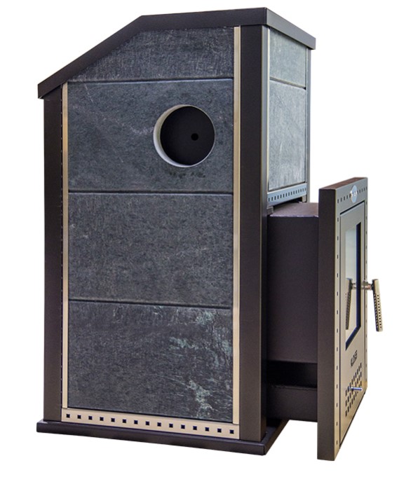 Печь для бани с облицовкой из серпентинита Klover RT 35-Ps