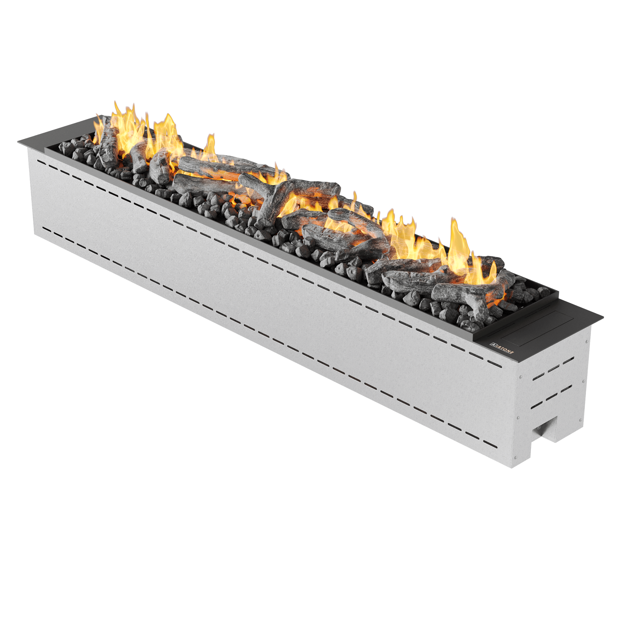 Автоматический биокамин встраиваемый с эффектом объемного горения и пультом управления Airtone Prime 1500