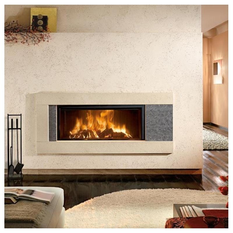 Каминная топка с прямым стеклом и боковым открыванием Piazzetta MC 120/48 P04804800