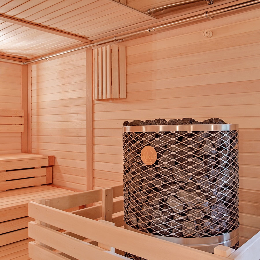 Электрическая печь для сауны с сетчатым корпусом IKI Pillar 9 кВт