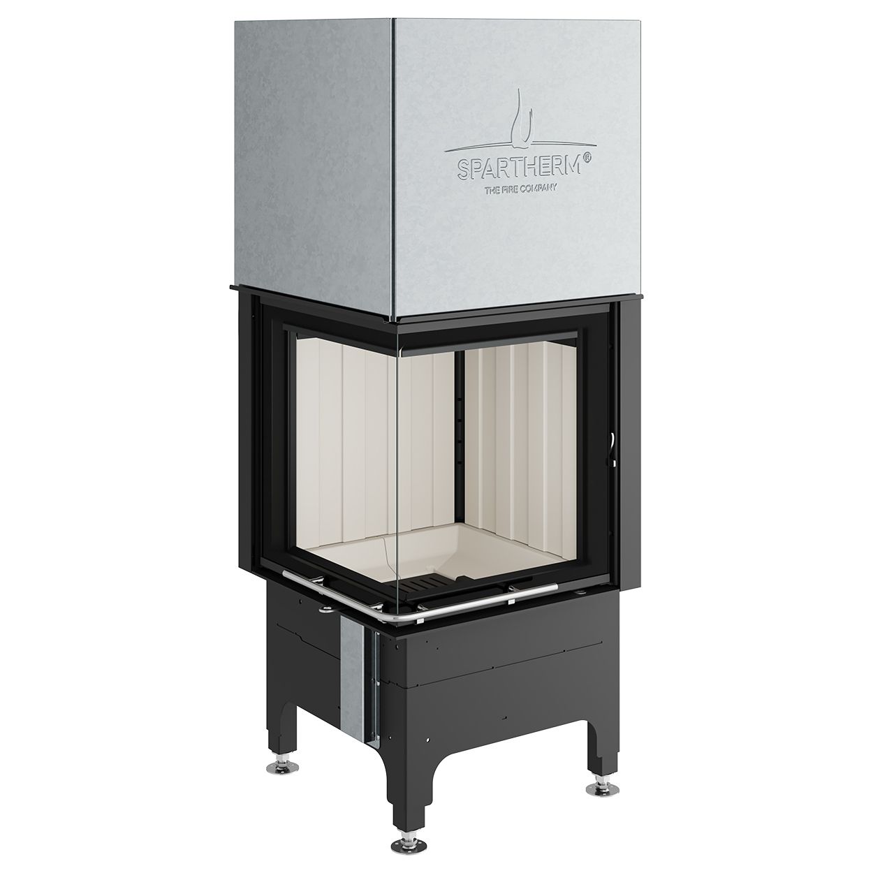 Каминная топка с угловым стеклом и подъемной дверцей Spartherm Linear 4S Mini 2LR51H