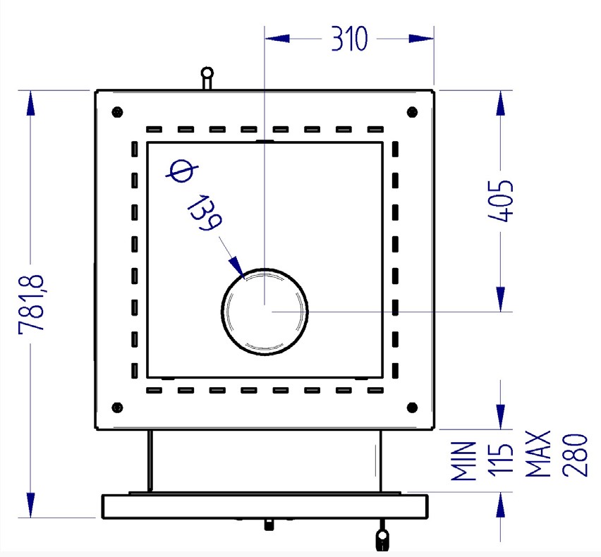Печь банная дровяная в облицовке талькомагнезит Klover KLV RT 35-RV