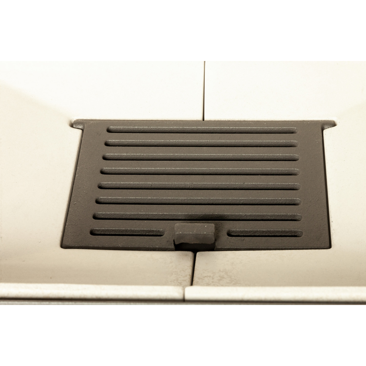 Камин пристенный слоновая кость и белый шамот Экокамин Родос 800 KRN800K