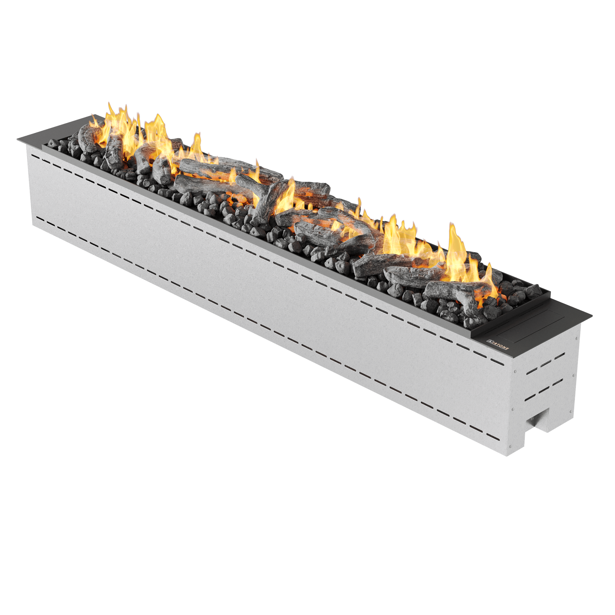 Автоматический биокамин встраиваемый с объемным поверхностным горением и эффектом тления Airtone Prime 1600