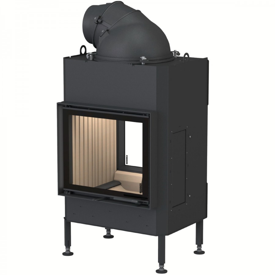 Каминная топка туннельная с двухсторонним стеклом и боковым открыванием Brunner BKH Tunnel 42-50 DT-DT