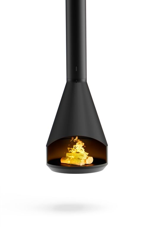 Подвесной камин OpenFire Twist черный 63611