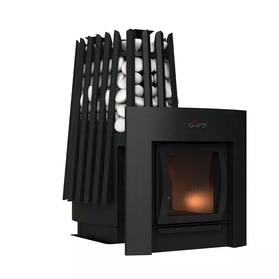 Дровяная банная печь Grill'D Cometa Vega 350 Window Max Pro