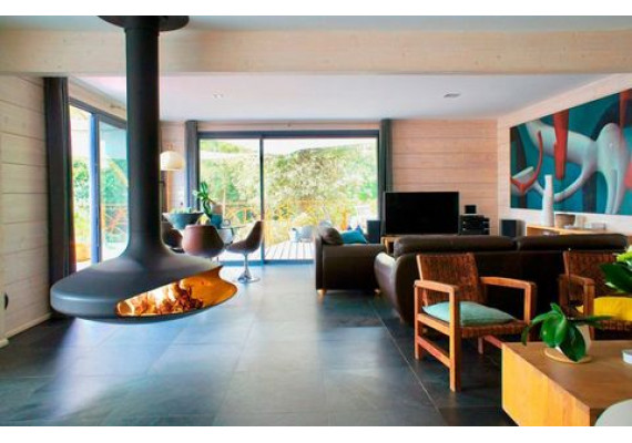 Подвесной островной газовый камин Focus Gyrofocus 1g