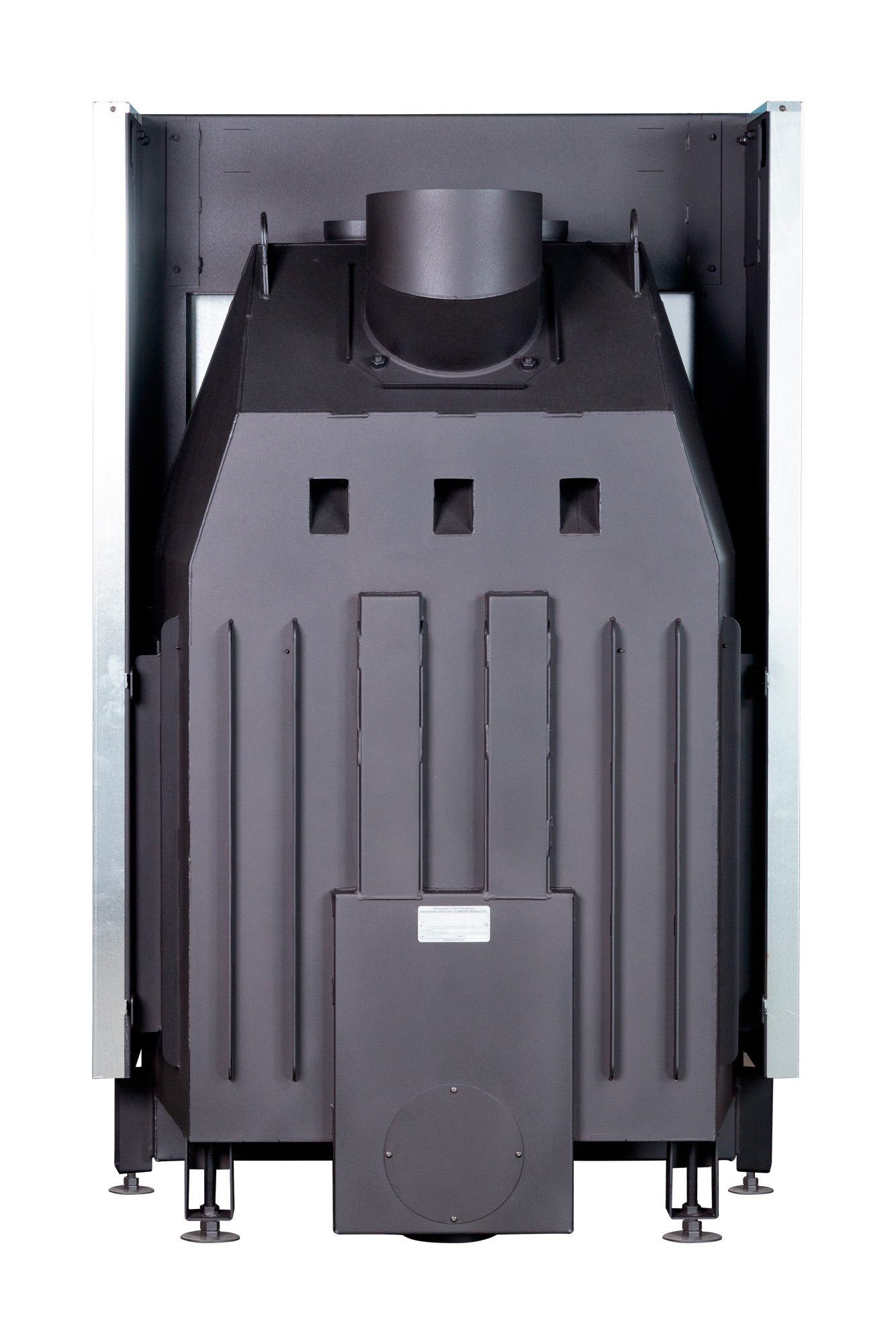 Каминная топка с системой чистого стекла и футеровкой под кирпич Экокамин Вега 1000M