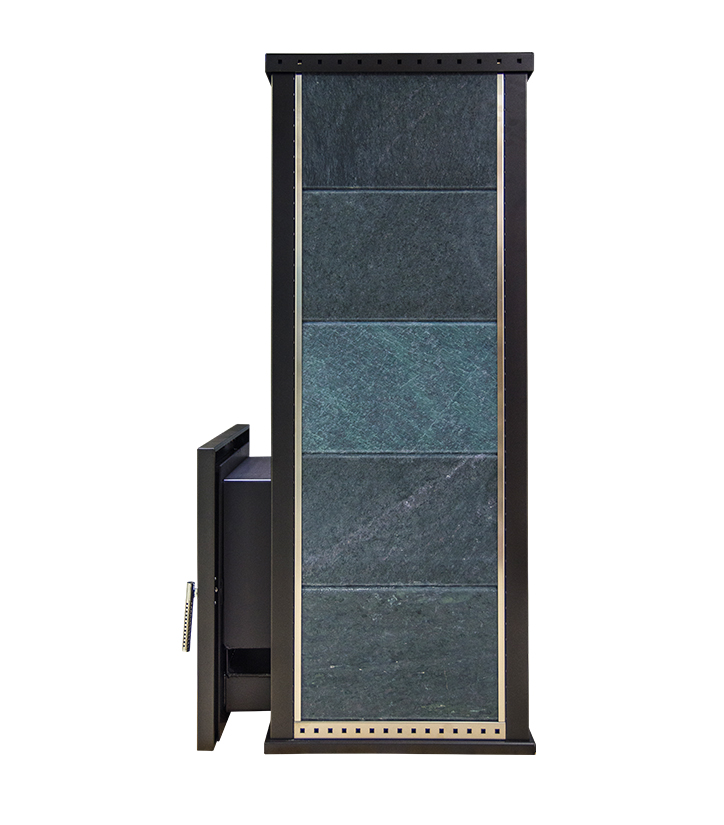 Печь банная дровяная в облицовке талькомагнезит Klover RT 35-RV