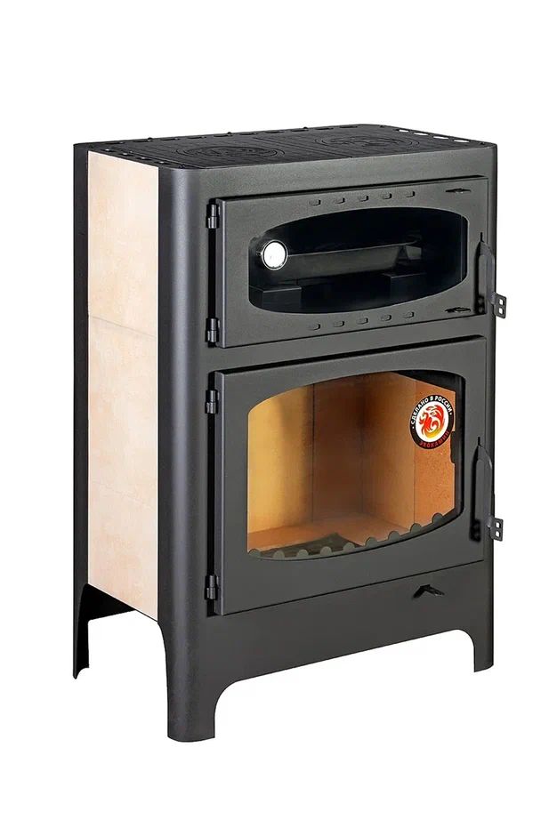 Печь-камин с духовкой и плитой ЭкоКамин Бавария Эко РК179