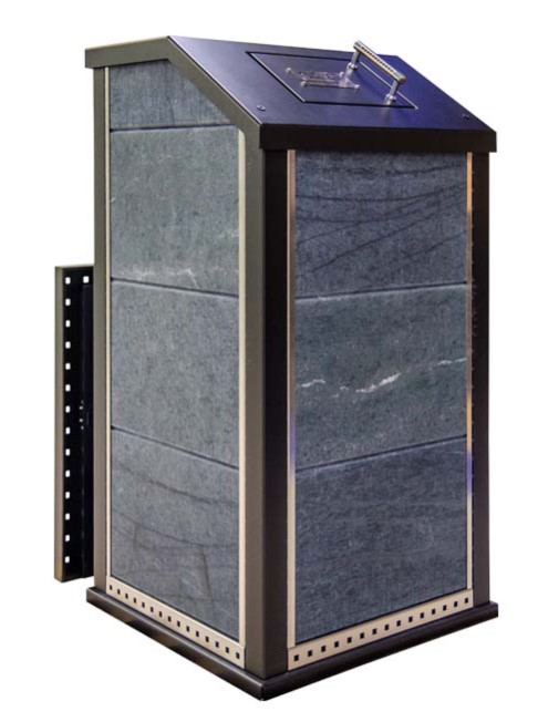 Печь для бани с облицовкой из серпентинита Klover RT 35-Ps