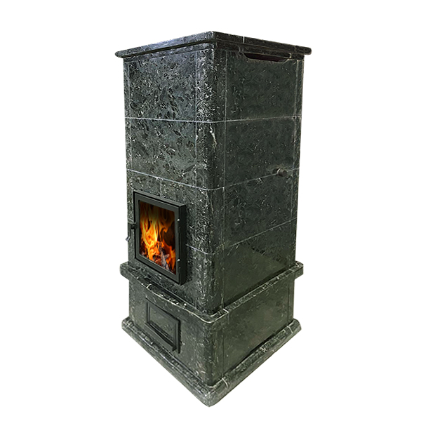 Теплонакопительная печь-камин пристенный серый Talkorus Kinerma 15/1630 P купить в Санкт-Петербурге