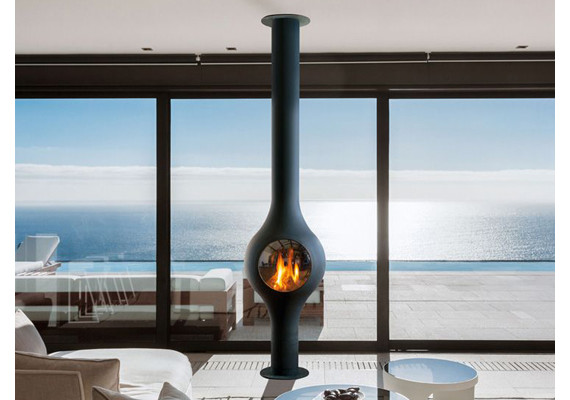 Центральный газовый камин с панорамным стеклом Focus BoaFocus 97ag