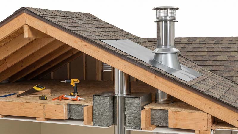 Особенности монтажа через кровлю