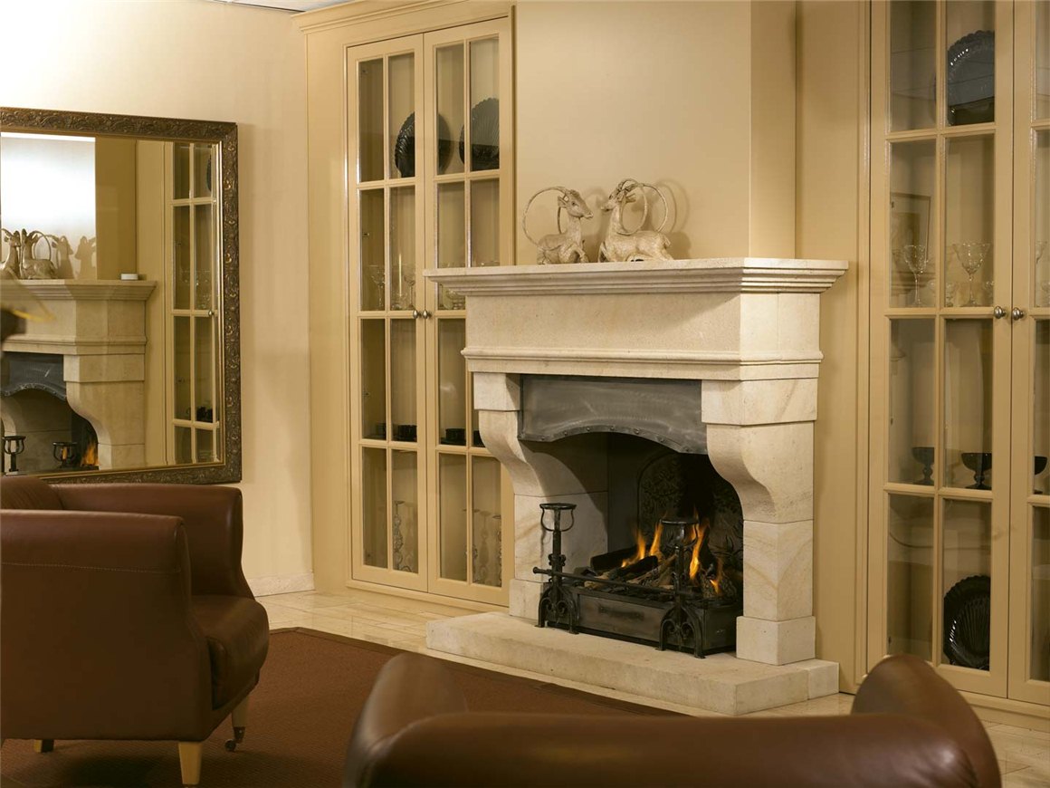 Газовый камин из мрамора с открытой топкой Boley Classic 5 купить в Санкт-Петербурге