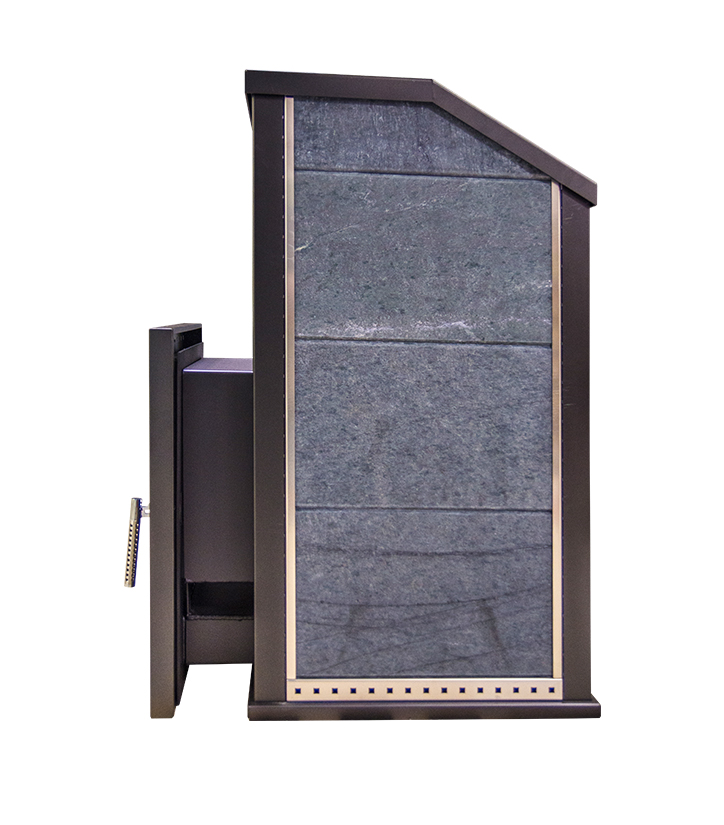 Печь для бани дровяная с облицовкой из талькомагнезита Klover RT-35-P KLV RT 35-P