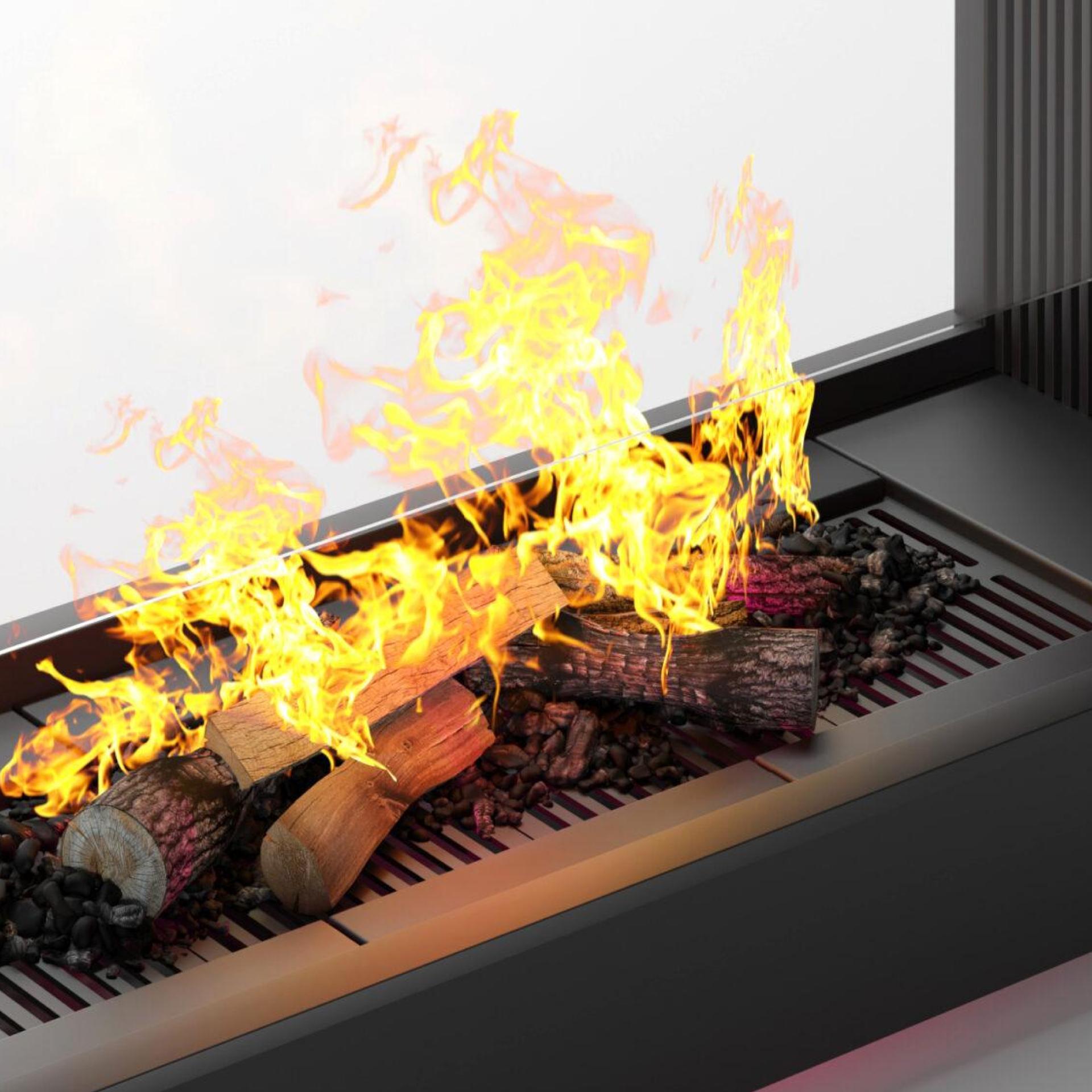 Каминная топка с тремя стеклами OpenFire Jirgal