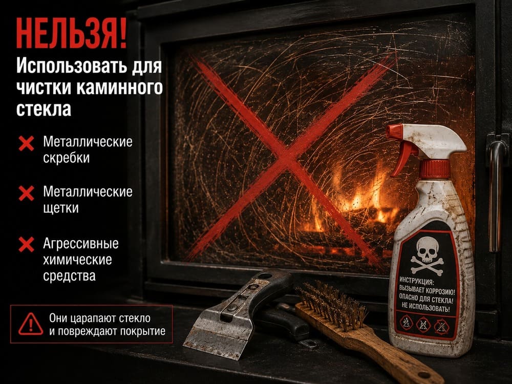 Запрещенные средства для чистки