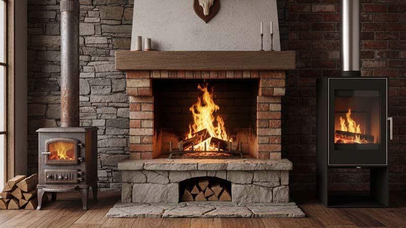 Чем печь-камин отличается от других отопительных приборов