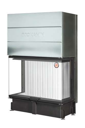 Каминная топка трехсторонняя подовая с системой чистого стекла Экокамин Дельта 1200х800х450P купить в Санкт-Петербурге