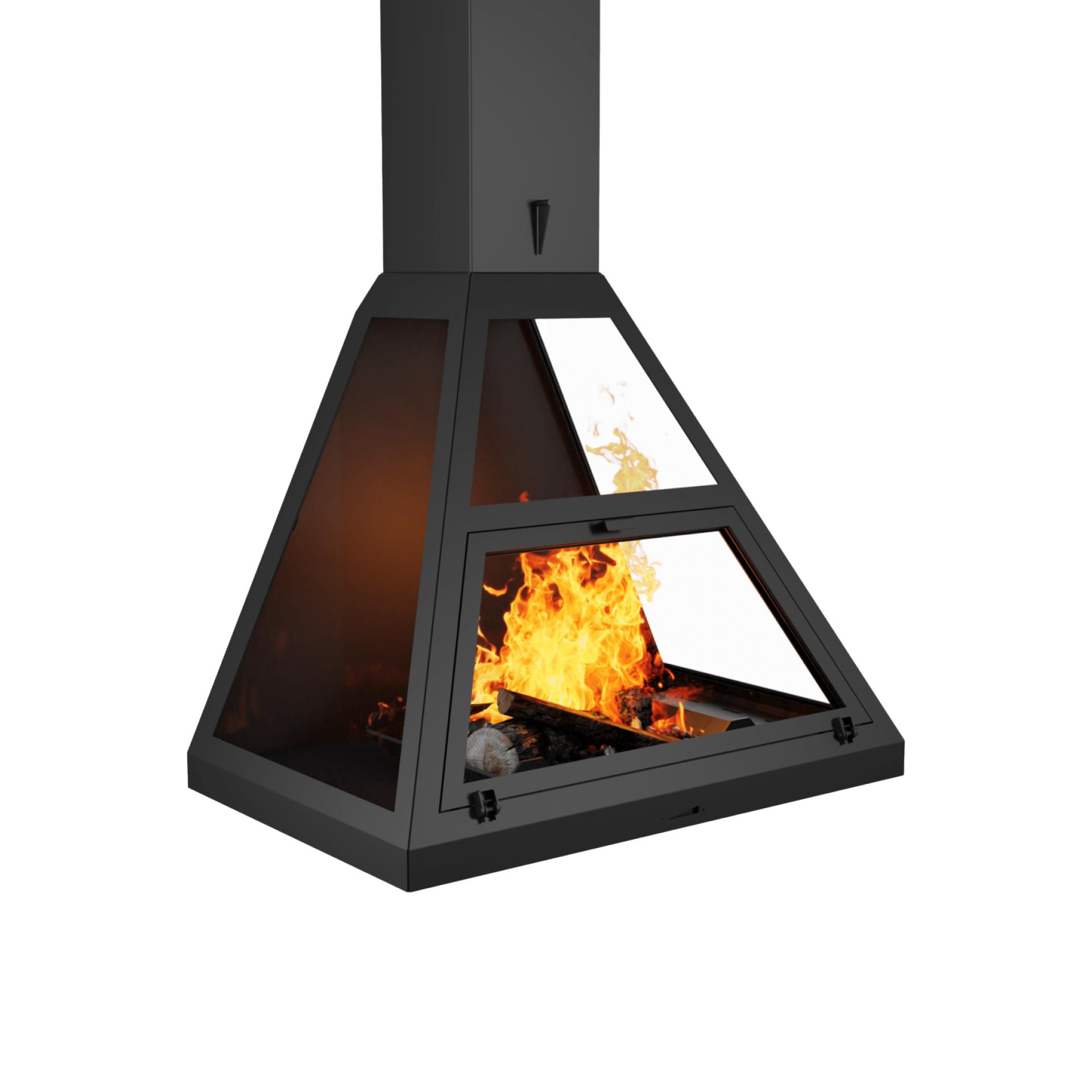 Камин подвесной пристенный OpenFire Fly