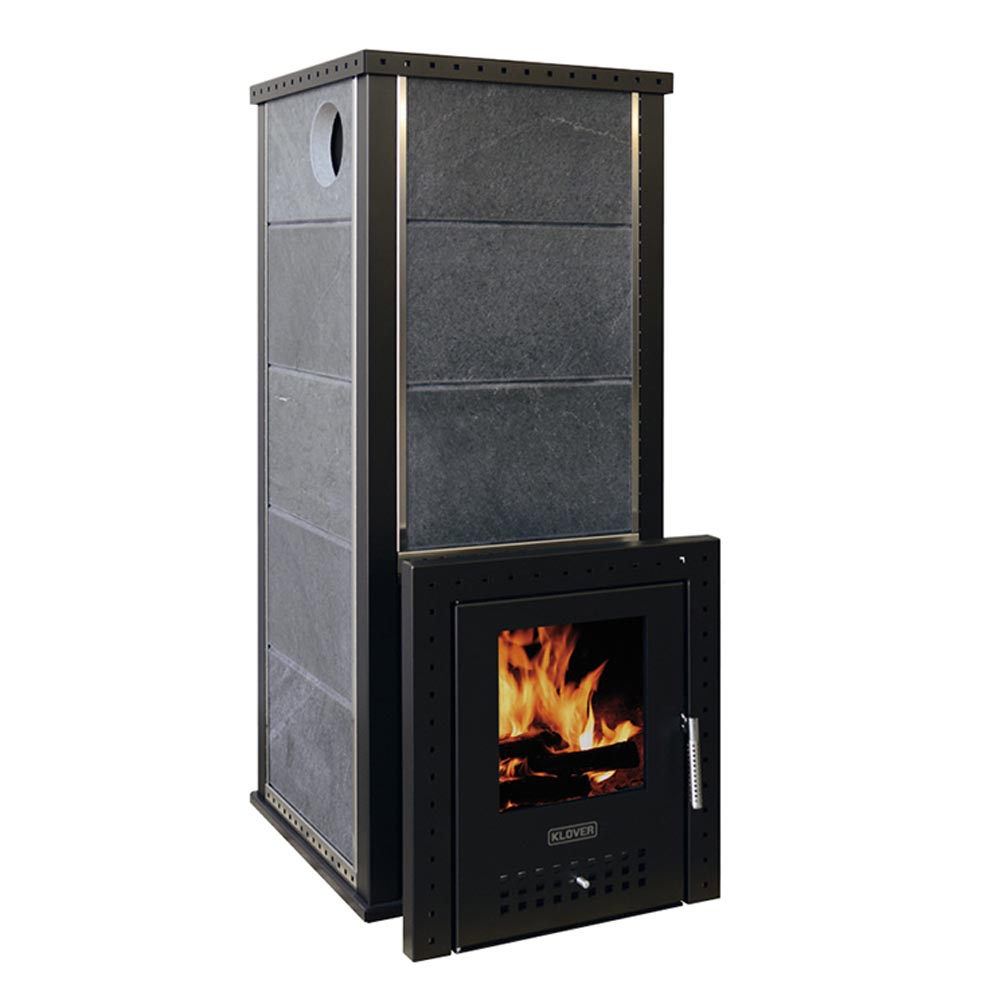 Печь для бани с облицовкой талькомагнезит и выносной топкой Klover KLV RT 50-RV 310S купить в Санкт-Петербурге