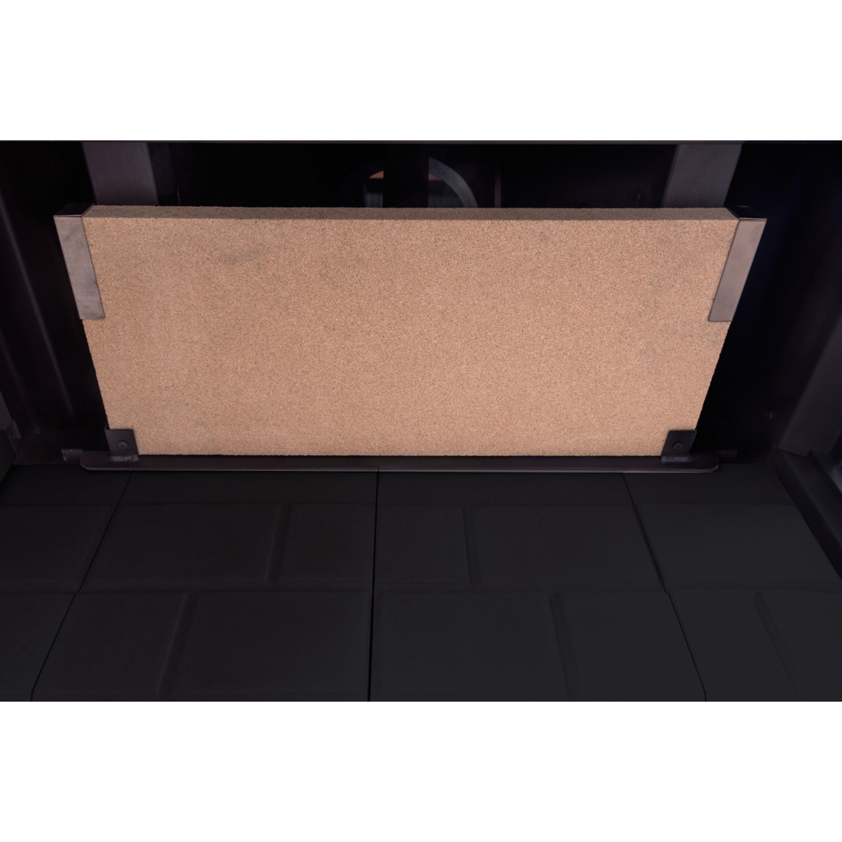 Каминная топка с двумя стеклами и черным шамотом Экокамин Дельта 1000RB