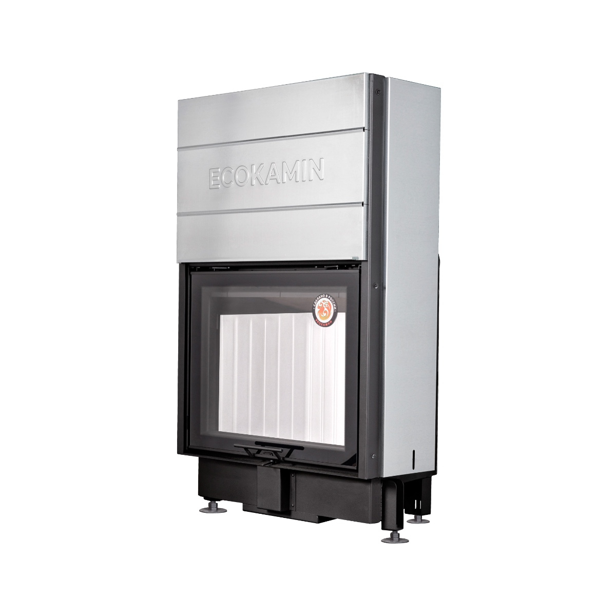 Каминная топка подовое горение принтинг Экокамин Вега 800P