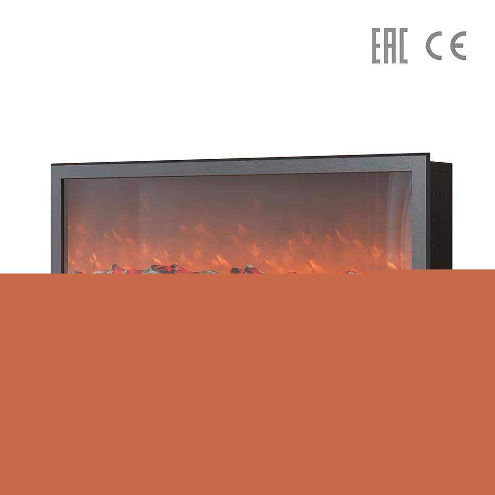 Электрокамин встраиваемый с имитацией живого огня и звуковыми эффектами Airtone Plane 1900